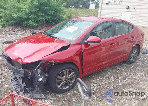 2018 Hyundai Elantra Sel from USA, damaged, VIN 5NPD84LF9JH234661